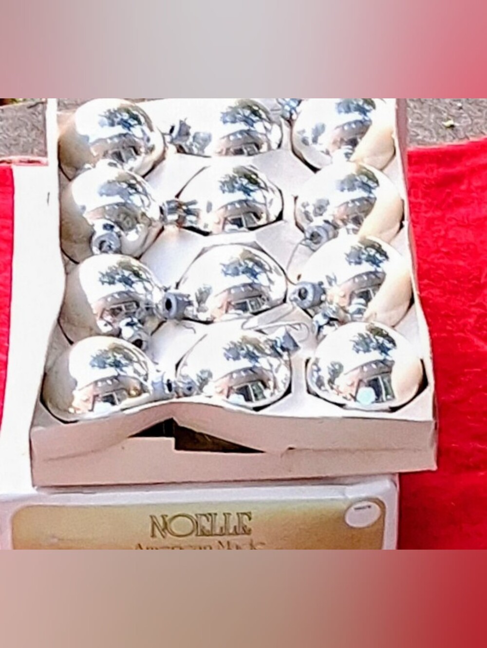 Noelle Silver Reflective Holiday Ball Ornaments - Set of 12
